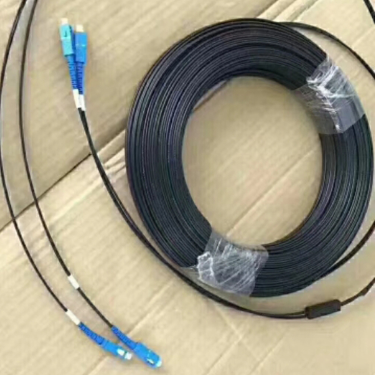 4钢丝皮线跳线/广电专用双钢丝并缆SC/UPC-SC/UPC定长皮线